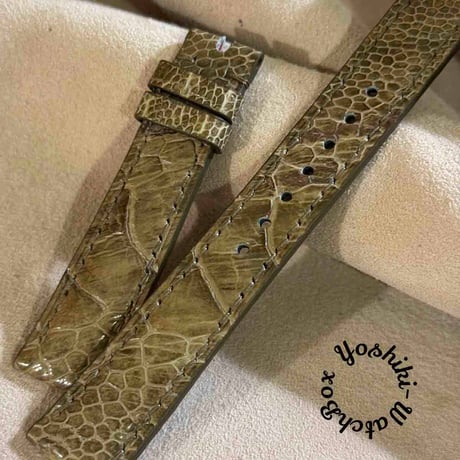 ost-364 オーストリッチ 腕時計ベルト グレー ラグ幅19mm ost-364 オーストリッチ 腕時計ベルト グレー ラグ幅19mm ost