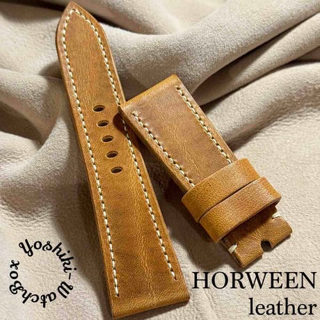 hor-86 ホーウィン 腕時計ベルト ラグ幅26mm ブラウン