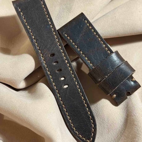hor-190 ホーウィン ダービー ダークブラウン  腕時計ベルト (ラグ24mm - バックル幅22mm)