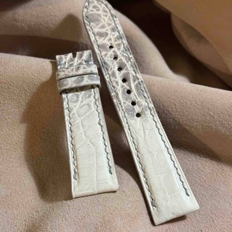 cro-1948  クロコダイル   腕時計 ベルト  ヒマラヤクロコ  (ラグ幅21 mm - バックル幅18 mm)