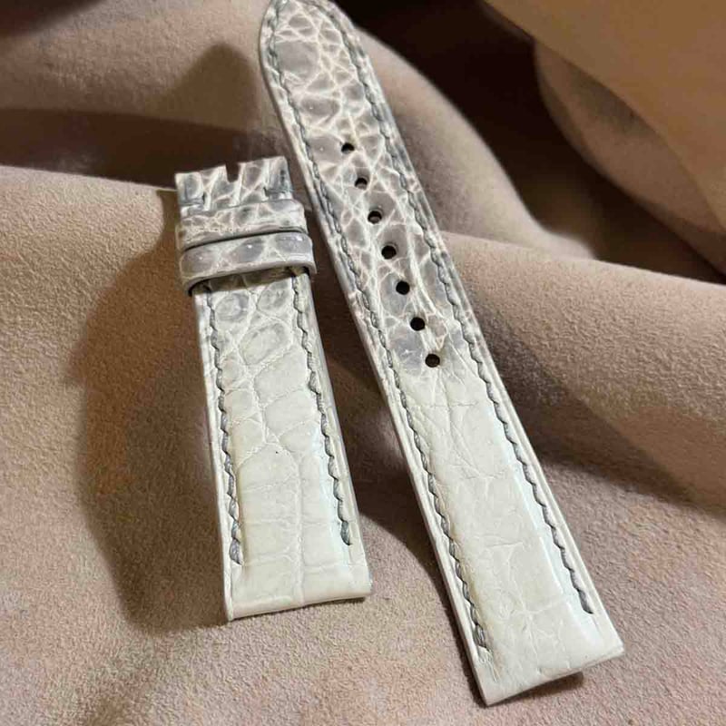 cro-1948 クロコダイル 腕時計 ベルト ヒマラヤクロコ (ラグ幅21 mm