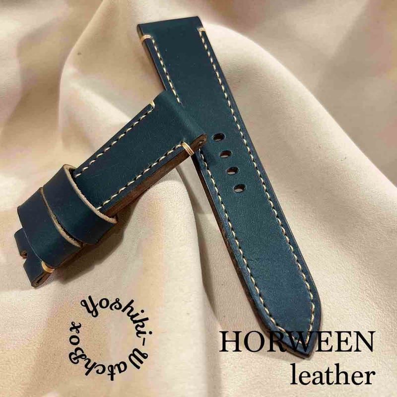 HORWEEN / クロムエクセル ホースバット （馬革）/ ネイビー カスタム