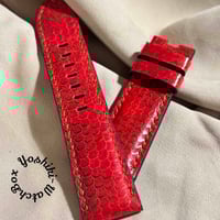 sna-139 シースネイク（ウミヘビ）腕時計ベルト グレー (ラグ幅22 mm