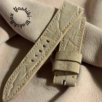exh-77 タンニン鞣しエレファントレザー 腕時計ベルト  (ラグ幅24mm - バックル幅22mm)