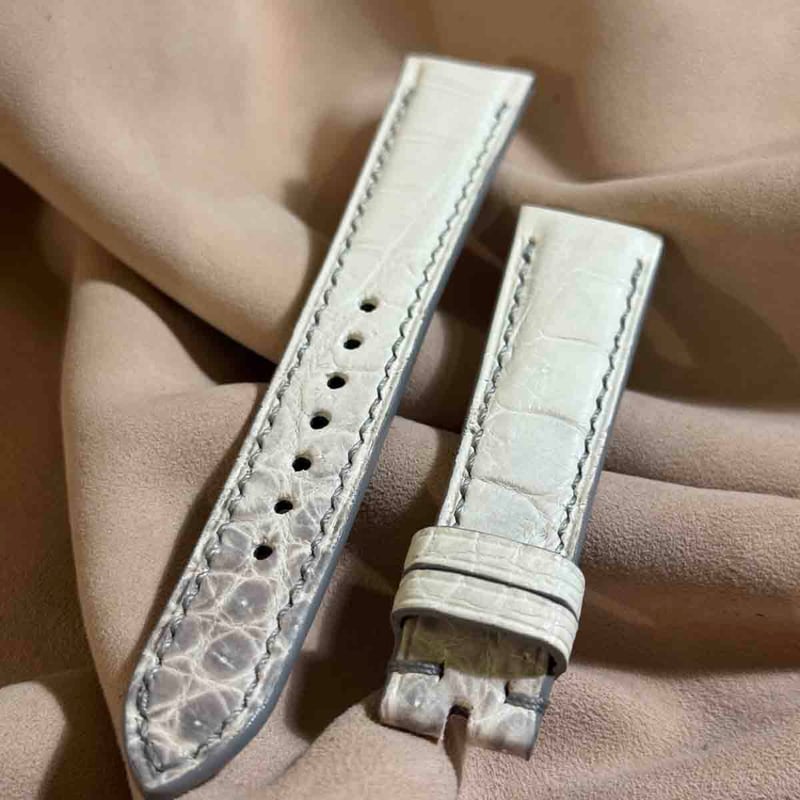 cro-1963 クロコダイル 腕時計 ベルト ヒマラヤクロコ (ラグ幅19