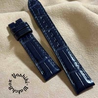 cro-1673 クロコダイル 腕時計ベルト ブラック ラグ幅22 mm cro-1673 クロコダイル 腕時計ベルト ブラック ラグ幅22 mm cro