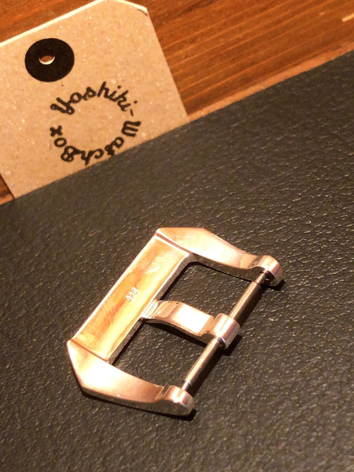 シルバー925製 腕時計ベルト用 バックル 尾錠幅22mm,20mm プレーン シルバー925製 腕時計ベルト用 バックル 尾錠幅22mm,20mm プレーン