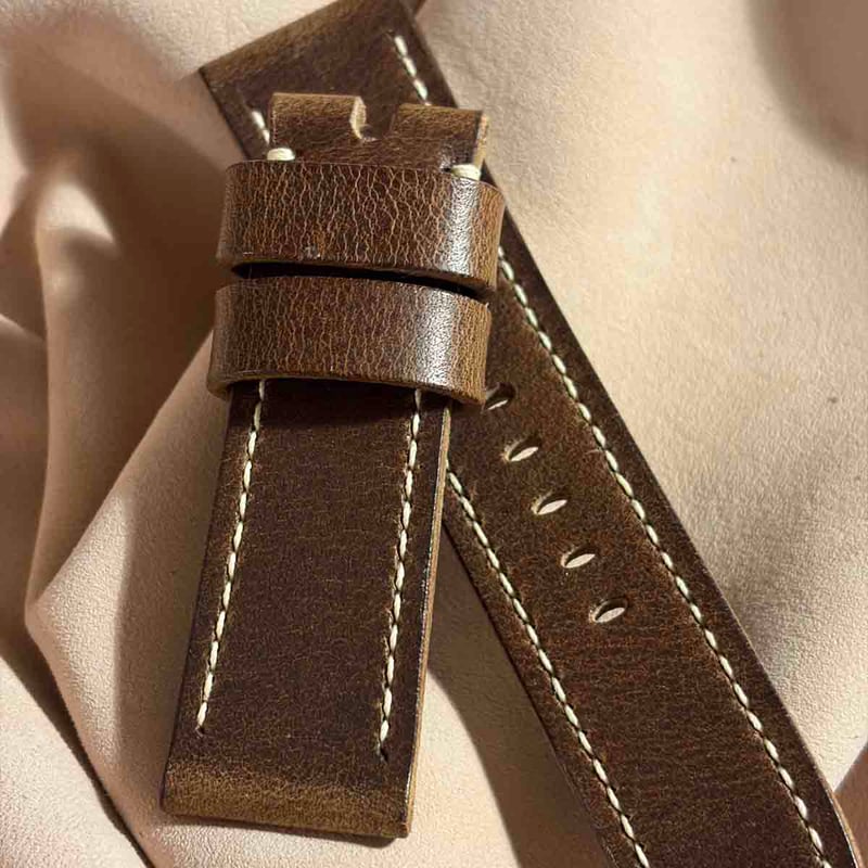 hor-86 ホーウィン   腕時計ベルト  ラグ幅26mm ブラウン hor-254 HORWEEN ダービー / ブラウン 腕時計ベルト (ラグ24mm - バッ