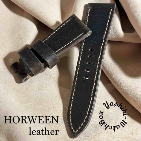 hor-218 HORWEENレザー ナチュラル 腕時計ベルト ラグ幅26mm hor-218 HORWEENレザー ナチュラル 腕時計ベルト ラグ幅26mm