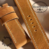 hor-250 HORWEEN ダービー / ナチュラル 腕時計ベルト (ラグ24mm - バックル幅22mm)