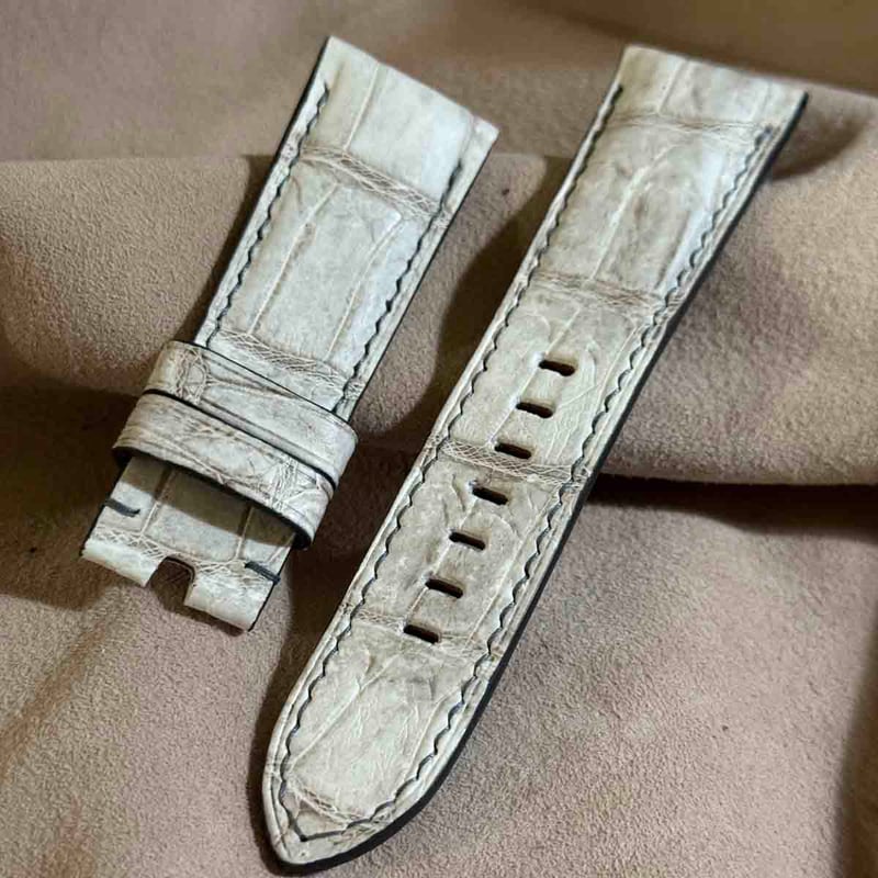 cro-1934 クロコダイル 腕時計 ベルト ヒマラヤクロコ (ラグ幅26 mm