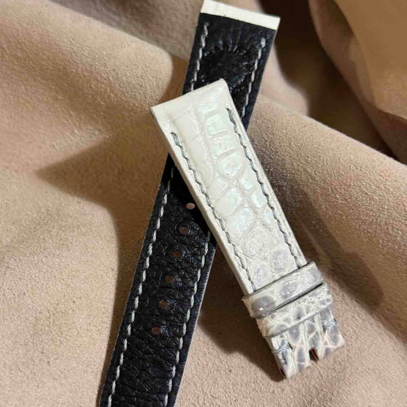 cro-1948 クロコダイル 腕時計ベルト ヒマラヤクロコ ラグ幅21mm cro-1948 クロコダイル 腕時計 ベルト ヒマラヤクロコ (ラグ幅21