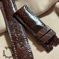 ost-329 オーストリッチ 腕時計ベルト ブラック ラグ幅22mm