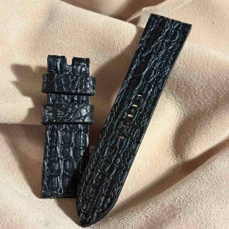 exh-64 ブライドル クロコダイル 腕時計ベルト  (ラグ幅24mm - バックル幅22mm)