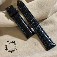 sna-164 シースネイク（ウミヘビ）腕時計ベルト ブラック (ラグ幅26mm