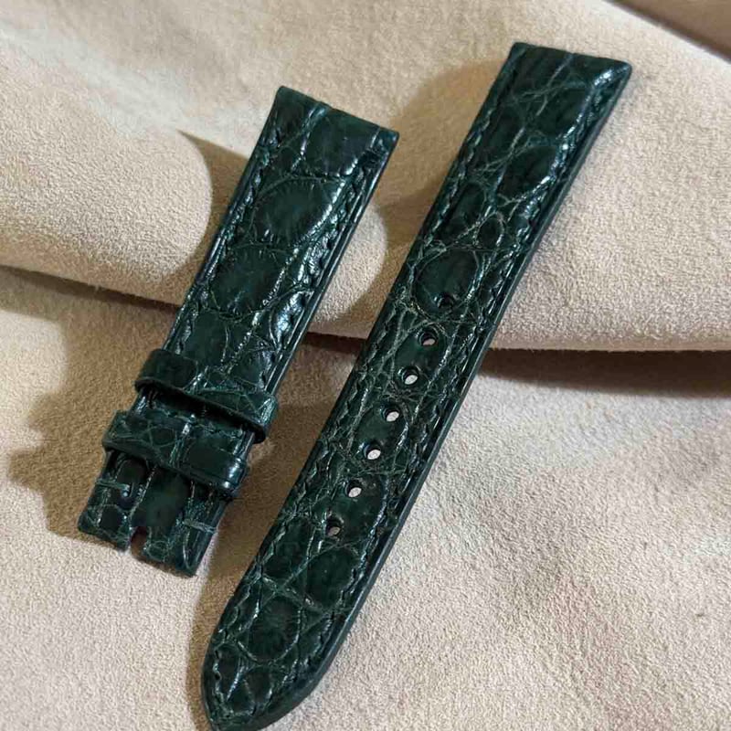 cro-1723 クロコダイル 腕時計ベルト ネイビー ラグ幅18mm CATEGORY クロコダイル 18mm | Yoshiki - WatchBox
