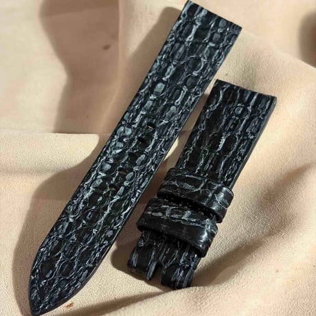 exh-66 ブライドルクロコダイル 腕時計ベルト  (ラグ幅22mm - バックル幅20mm)