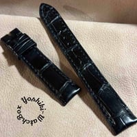 cro-1784 クロコダイル 腕時計ベルト ブラック ラグ幅18mm cro-1784 クロコダイル 腕時計ベルト ブラック ラグ幅18mm