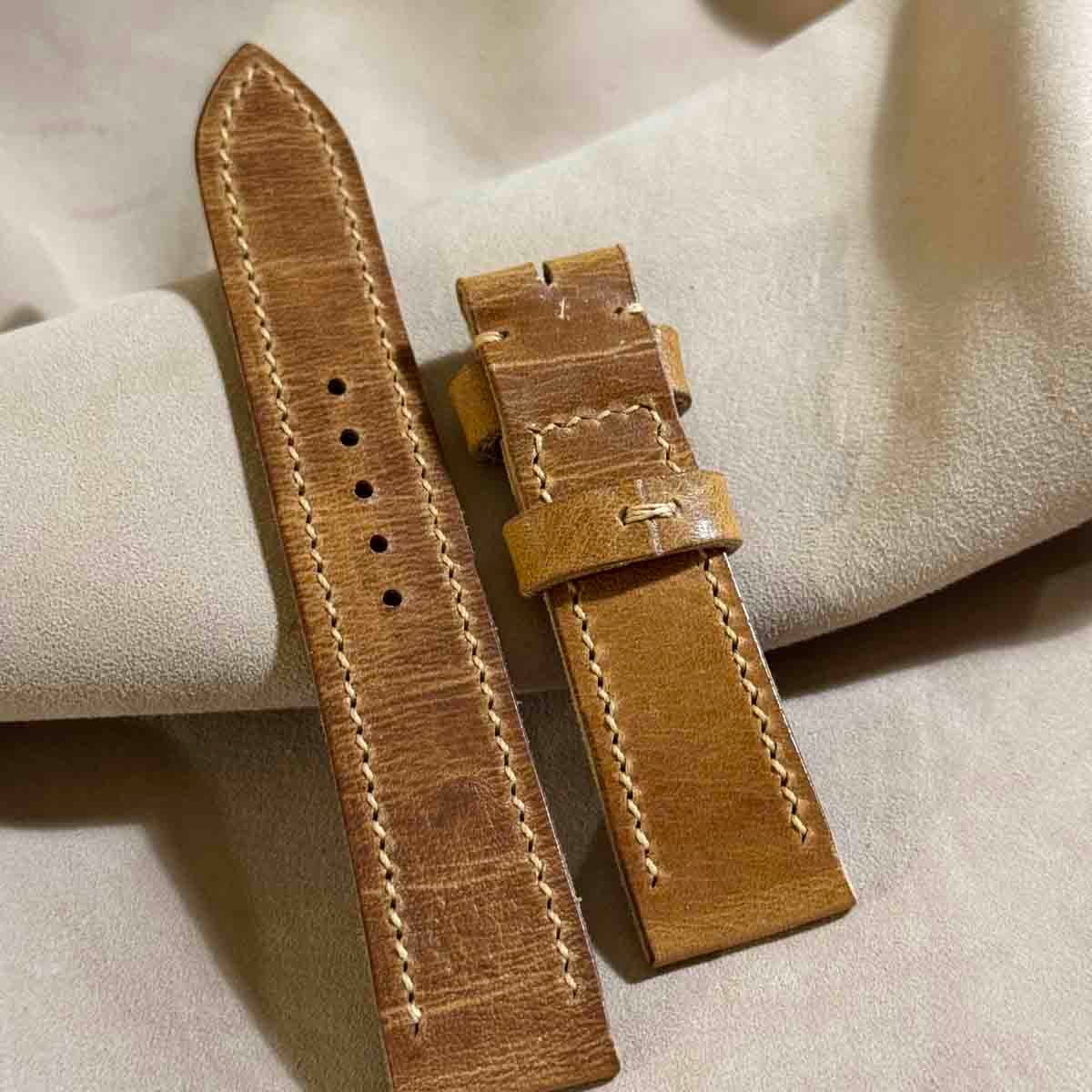 3018#20mm-18mmダークアッシュ☆スイス製☆本物クロコダイルベルト
