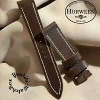 hor-256 HORWEEN ダービー / ブラウン 腕時計ベルト (ラグ20mm - バックル幅18mm)