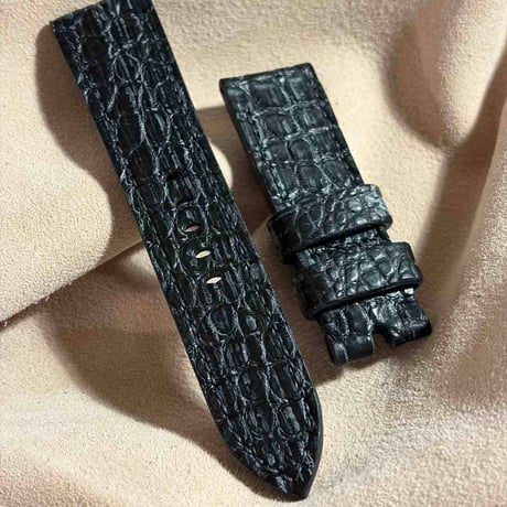 exh-64 ブライドル クロコダイル 腕時計ベルト  (ラグ幅24mm - バックル幅22mm)