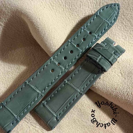 cro-1971 クロコダイル 腕時計 ベルト グレー (ラグ幅19 mm - バック