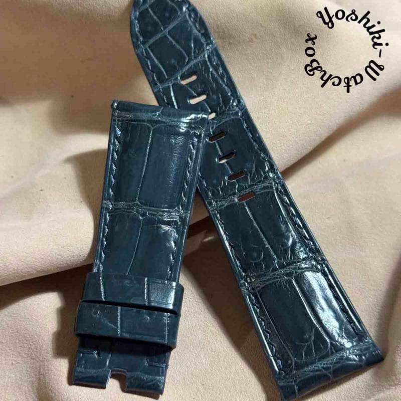 cro-1835 クロコダイル 腕時計ベルト ブラウン ラグ幅26mm cro-1942 クロコダイル 腕時計 ベルト ブラウン (ラグ幅19 mm