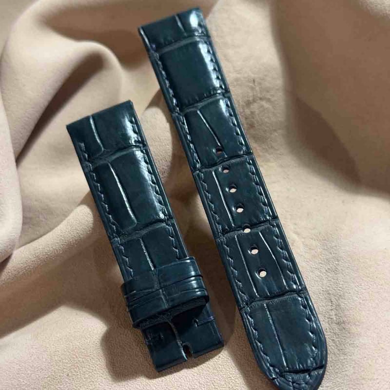 cro-1778 7番込み クロコダイル ダークグレー ラグ幅21mm cro-1778 7番