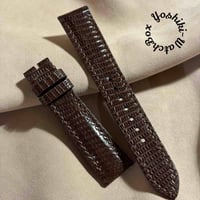 liz-361  リザード レザー 腕時計 ベルト ブラウン (ラグ幅19 mm - バックル幅16 mm)