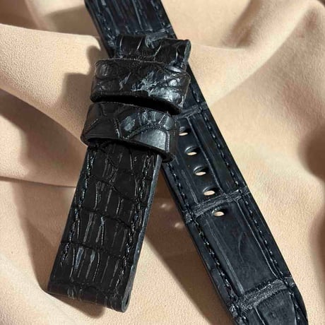 exh-57 ブライドル クロコダイル 腕時計ベルト  (ラグ幅22mm - バックル幅20mm)