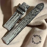 liz-314 リザード レザー 腕時計 ベルト ブラック (ラグ幅19 mm