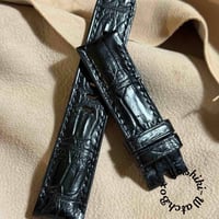 cro-1866 クロコダイル 腕時計ベルトダークグレー ラグ幅20mm cro-1866 クロコダイル 腕時計ベルトダークグレー ラグ幅20mm cro-1699