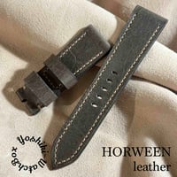 hor-116 ホーウィン オリオン / グレー 腕時計ベルト (ラグ幅24mm - バックル幅22mm)