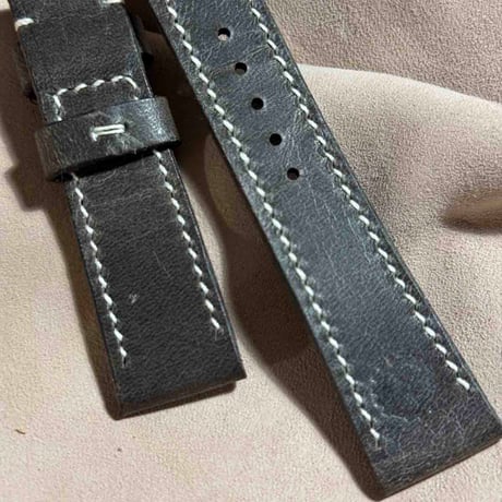hor-201 ホーウィンレザー オリオン グレー  腕時計ベルト (ラグ20mm - バックル幅18mm)