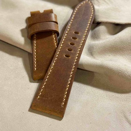 hor-217 HORWEEN ミスティック シナモン 腕時計ベルト (ラグ26mm - バックル幅22mm)
