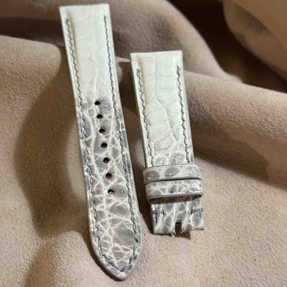 cro-1948 クロコダイル 腕時計 ベルト ヒマラヤクロコ (ラグ幅21 mm