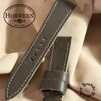 hor-243 HORWEEN クロムエクセルレザー / ブラック 腕時計ベルト (ラグ
