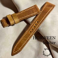 hor-145ホーウィン ダービー  ナチュラル 腕時計ベルト (ラグ幅19mm - バックル幅16mm)