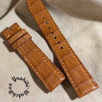 cro-1699 クロコダイル レザー 腕時計 ベルト ヒマラヤクロコ