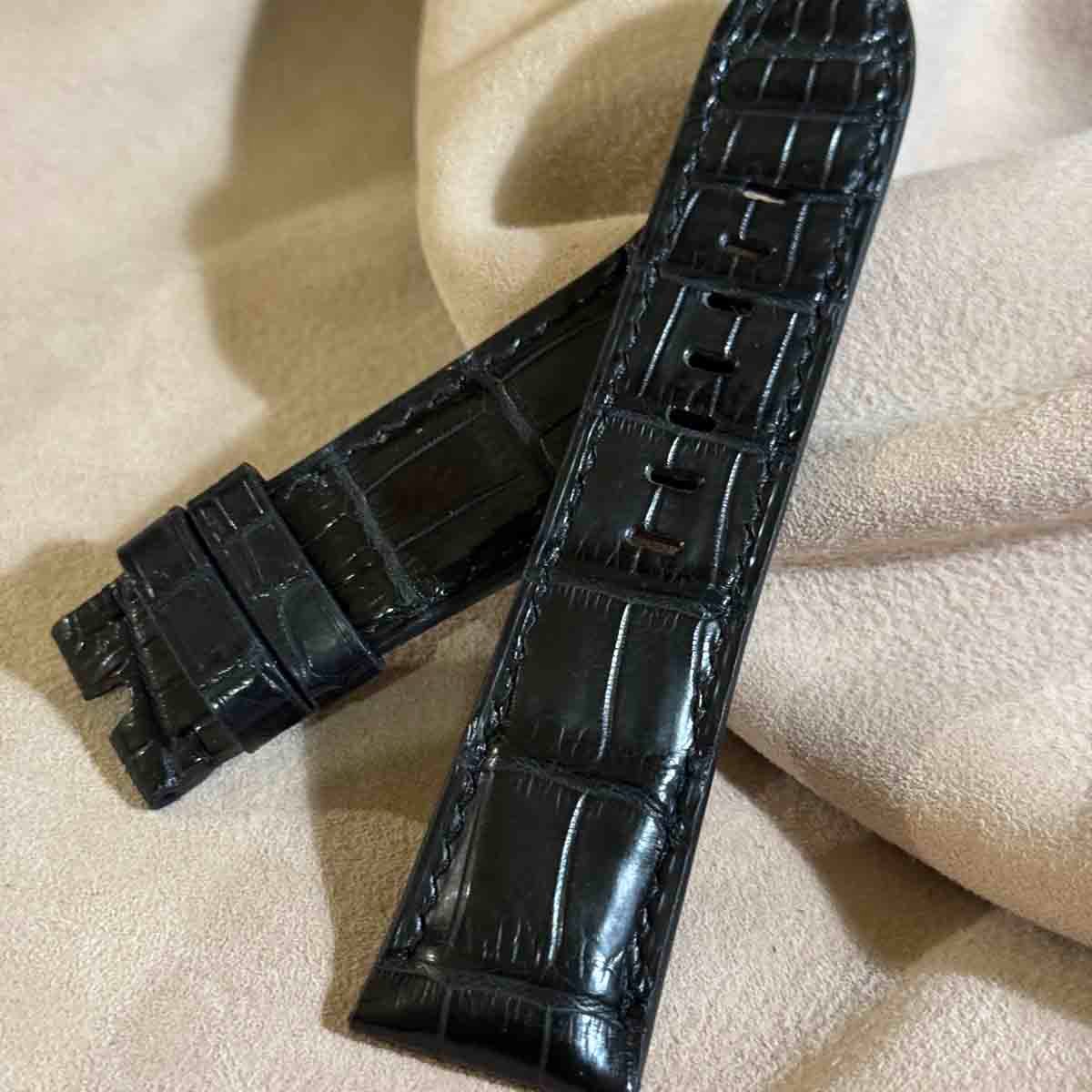 cro-1896 クロコダイル 腕時計ベルト ブラック ラグ幅19mm 楽天市場】cro-1894 クロコダイル レザー 腕時計 ベルト