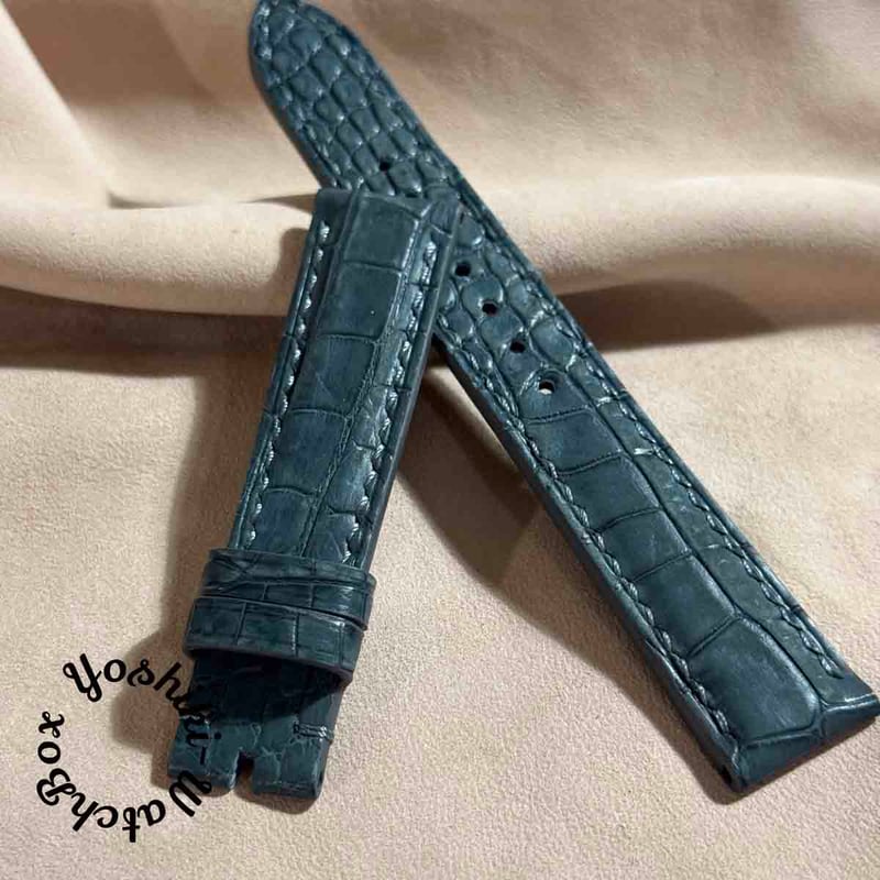 cro-1686 クロコダイル レザー 腕時計 ベルト ヌバックグレー cro-1686 クロコダイル レザー 腕時計 ベルト ヌバックグレー