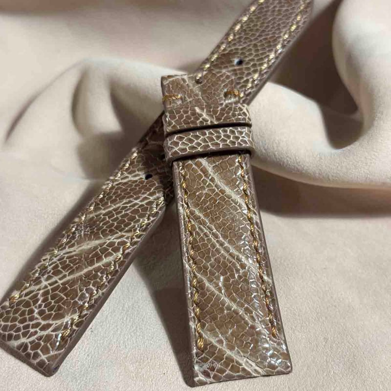 ost-377 オーストリッチレザー 腕時計ベルト ライトブラウン (ラグ幅