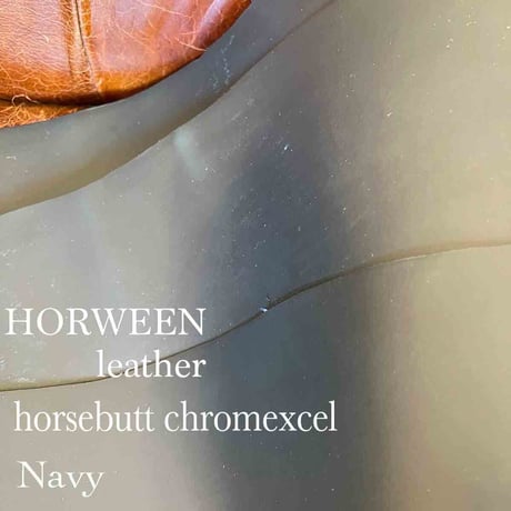 HORWEEN / クロムエクセル ホースバット （馬革）/ ネイビー   オーダーメイドに関して