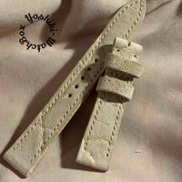 exh-76 タンニン鞣しエレファントレザー 腕時計ベルト  (ラグ幅18mm - バックル幅16mm)