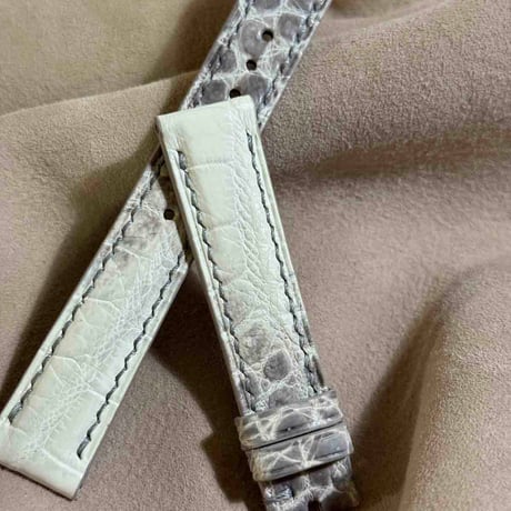 cro-1959  クロコダイル   腕時計 ベルト  ヒマラヤクロコ  (ラグ幅18 mm - バックル幅16 mm)