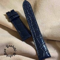 cro-1699 クロコダイル レザー 腕時計 ベルト ヒマラヤクロコ