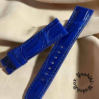 cro-1916 クロコダイル 腕時計 ベルト ブラック (ラグ幅18 mm - バッ