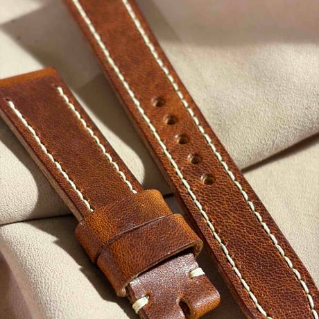 hor-244 HORWEEN ダービー / オールドイングリッシュ 腕時計ベルト (ラグ19mm - バックル幅16mm)