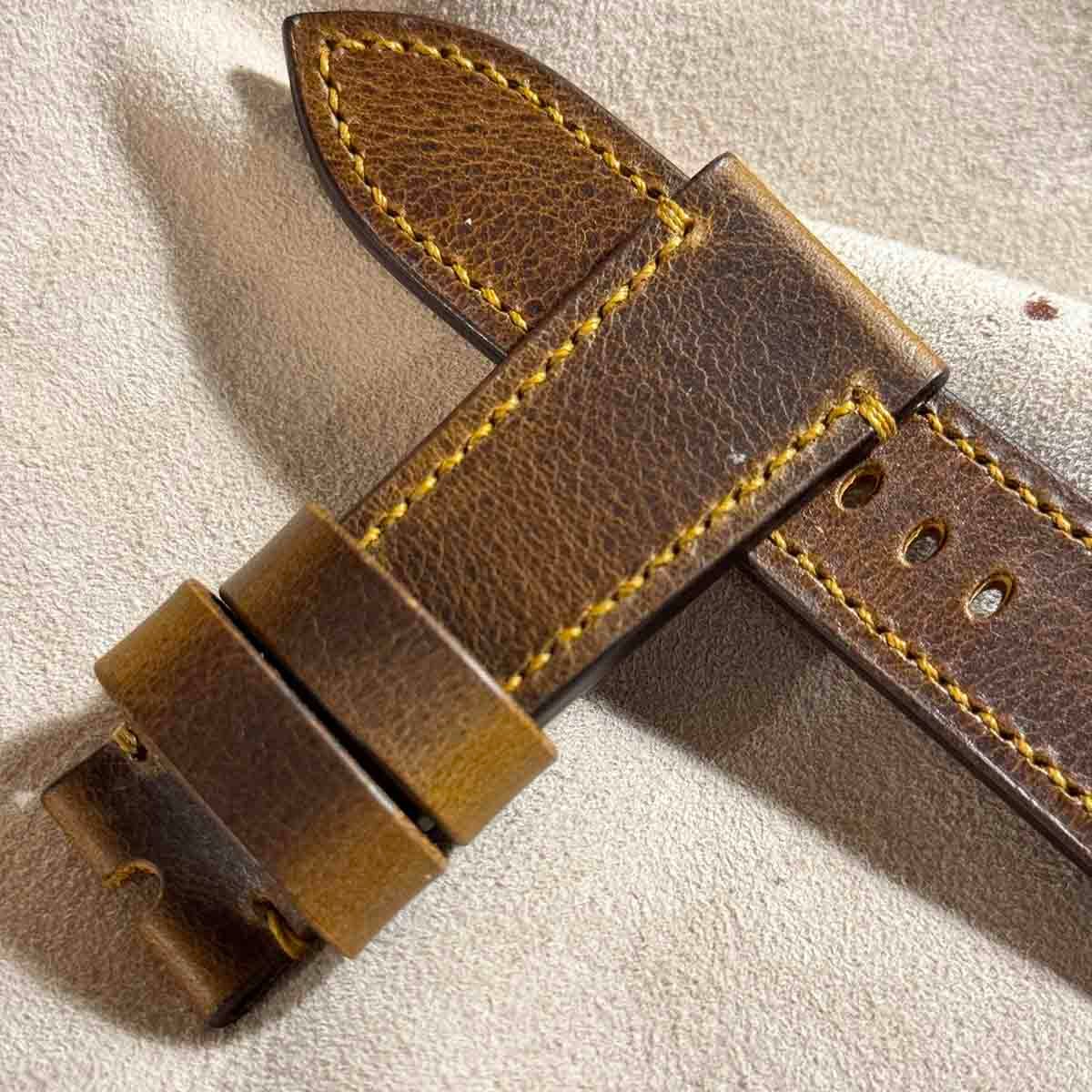 hor-221 HORWEENレザー ブラウン 腕時計ベルト ラグ幅26mm fit=scale-down,w=1200