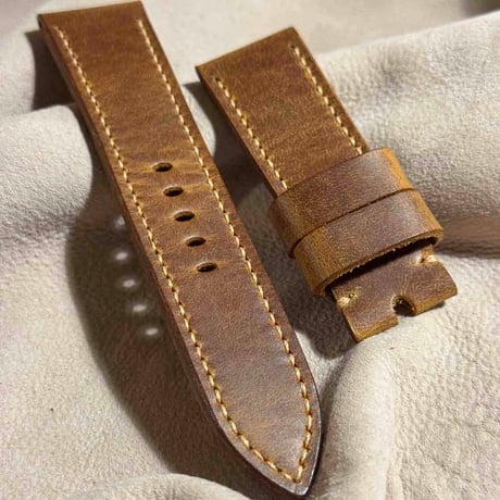 hor-172 ホーウィン ミスティック シナモン 腕時計ベルト (ラグ24mm - バックル幅22mm)